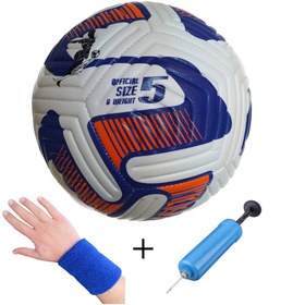 Resim Avessa BSF-035 4 Astar 420 gr No:5 Futbol Maç Topu Orta Sertlikte + El Pompası + Havlu Bileklik 
