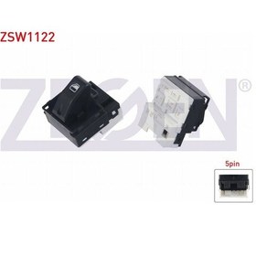 Resim Fıat Palıo 1996--2001 Cam Açma Anahtarı Tekli 5 Pin 716213614 