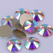 Resim Yüksek Kaliteli ss3-ss50 Kristal AB Tırnak Sanatı Kristalleri / Sıcak Olmayan Kristaller Üzerine Düz Sırtlı Yapıştırıcı 