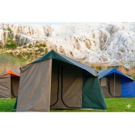 Resim OBA ÇADIR Oba Çadır - 2 Odalı + Mutfaklı Kamp Çadırı 4-6 Kişilik ( Kapı Sineklikli )Yeşil 