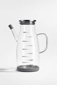 Resim ZÜRİH COLLECTİON Tekli Metal Kapaklı Yağdanlık Slikon Altlıklı Paslanmaz Çelik Kapak Yağdanlık 1000 ml 