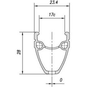 Resim Mach1 Versus V-fren Uyumlu Jant Çemberi 28" 32h Gri 