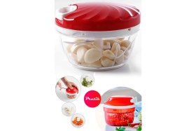 Resim Pratik Ipli El Rondosu 5 Bıçaklı Küçük Boy Doğrayıcı | Chopper 3 Bıçaklı Çek Bırak El Rondosu 