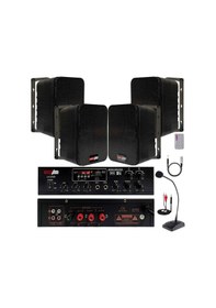 Resim Lastvoice Black Large Paket-3 Hoparlör ve Anfi Anons Ses Sistemi 