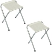 Resim Funky Chairs 600d Oxfort Lüks Kumaş, 500 gr Katlanabilir Alüminyum Kamp,balıkçı Taburesi2 Adet 