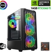 Resim XASER Thunder x800 Ryzen 5 7500F 16GB DDR5 Ram 1TB M.2 NVMe SSD 16GB RTX5060 Ti Oyuncu Masaüstü Bilg 