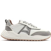 Resim Derimod ACBC x DERİMOD Kadın Gri Kalın Tabanlı Bağcıklı Kumaş Sneaker 25SFD43566F 