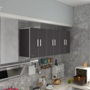 Resim Kenzlife hazır mutfak zanobi gri 060*180*32 mutfak banyo dolabı kapaklı raflı 