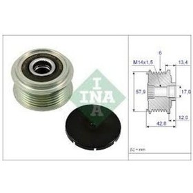 Resim INA 535024010 Alternatör Kasnağı (Rulmanlı) Toyota Uyumlu Urban Cruiser-Verso S 1.4D-4D (10-16) Subaru Trezıa 1.4D 11- 