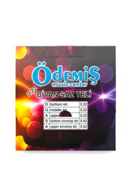 Resim ödemiş Divan Saz/Bağlama Takım Tel 0.22 