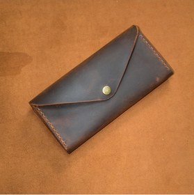 Resim El Yapımı Hakiki Deri El Çantası - Clutch 