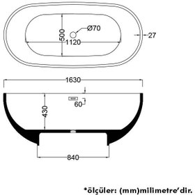 Resim Bağımsız Küvet | Kuşadası | Sanacryl - 77x180 / Pembe / 1 Kişilik 