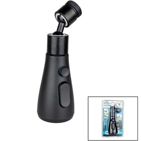 Resim shopwave 360 DERECE DÖNEBİLEN- 3 MOD SİYAH YAĞMUR PÜSKÜRTME BORULU KUBAR MUSLUK UCU KTX-3289 (5047) 