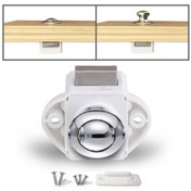 Resim Pres Tipi Çekmece Dolabı Yakalama Mandalı Serbest Bırakma Dolabı Kapı Durdurma Çekmece Dolabı Dolabı Soyunma Karavan / Yat / Mobilya Krom 