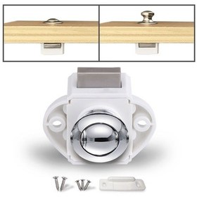 Resim Pres Tipi Çekmece Dolabı Yakalama Mandalı Serbest Bırakma Dolabı Kapı Durdurma Çekmece Dolabı Dolabı Soyunma Karavan / Yat / Mobilya Krom 