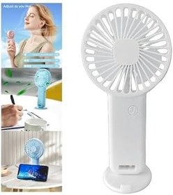 Resim MİNİ FAN,TELEFON TUTUCU,PORTATİF EL VANTİLATÖRÜ PEMBE 9,3x19cm (beyaz) 