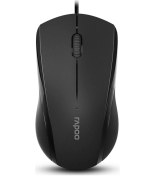 Resim Sones Rapoo N1600 1000 Dpı 3 Tuşlu Ofis İş Sessiz Kablolu Fare, Kablo Uzunluğu: 1,5 M Diğer 