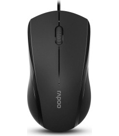 Resim Sones Rapoo N1600 1000 Dpı 3 Tuşlu Ofis İş Sessiz Kablolu Fare, Kablo Uzunluğu: 1,5 M Diğer 