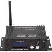 Resim Ipoearthu 2.4g Kablosuz Dmx 512 Kontrol Verici Alıcı LCD Ekran Güç Ayarlanabilir Tekrarlayıcı Aydınlatma Kontrol Cihazı Abd Fişi (Yurt Dışından) 