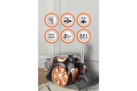 Resim Sinbo SVC-8613 Elektrikli Süpürge - Rose Gold 2.5 L Toz Haznesi ile Güçlü Temizlik Performansı 
