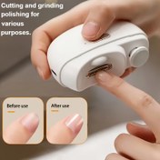 Resim Elektrikli Tırnak Makasları, Anti-Clamp Parlatma Aydınlatması ile Taşınabilir USB Şarj Edilebilir Akıllı Tırnak Kesici, Çok Fonksiyonlu Manikür Aracı, Paslanmaz Çelik Konkav Kenar, Klasik Tarz, Kokusuz, Tırnak Bakımı, Tırnak Sanatı, Tırnak Kesimi, Tırnak Sanatı Ekipmanı | Taşınabilir Tırnak Cihazı | Paslanmaz Çelik Tırnak Makası, Elektrikli Tırnak Kesici için Tırnak Makasları 