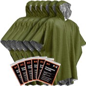 Resim Acil Durum Pelerin 3 veya 6 parça set, Polyester Film Tersinir Sıcak Yağmurluk Battaniye, Yalıtımlı Acil Durum Battaniye, Görünürlüğü Artırmak İçin Yansıtıcı, Açık Hava Kampı Kurtarma Ekipmanı, Araba Kurtarma Battaniyesi 