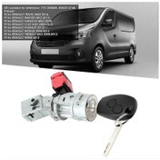 Resim Kontak Kilidi Namlusu Marş Anahtarı Anahtarlı 7701208408 Renault Trafic/master/kangoo'ya Uygun 