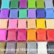Resim 18666 Adet 1.8mm Çek Boncuk - 30 Canlı Renk Cam Boncuklar, DIY Takı Yapımı, Bilezikler, Kolyeler, Bohem El Sanatları Malzemeleri, Parlak Yüzeyli Boncuklar 