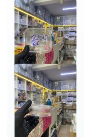 Resim figanlar ambalaj Yüksek Kalite Plastik Sızdırmaz Kap 250 gr Kullan At Tek Kullanımlık Plastik Kapaklı Kase 50 Adet 