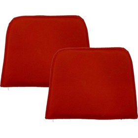 Resim Knsz sırt minderi 2 li zng&mğr&uslu krm suni deri cırtlı tel bar sandalyesi sırtı için 