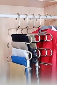 Resim Textile sweet 5 Katlı Metal Pantolon Askısı 