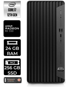 Resim HP PRO TOWER 400 G9 E6U3M9EA171 i7 12700 24GB RAM 256GB SSD RX550 4GB FDOS MASAÜSTÜ BİLGİSAYAR 
