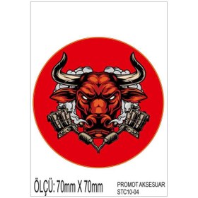 Resim PROMOT Motorsiklet Bisiklet Otomobil Kask Laptop Grenaj Marka Sticker 2 Adet 0004 