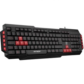 Resim Hytech HYK-46 GAMY Siyah USB Kırmızı Tuşlu Q Gaming Oyuncu Klavyesi 