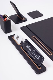 Resim Rigel Deri Sümen Takımı 6 Parça Kapaklı Model 