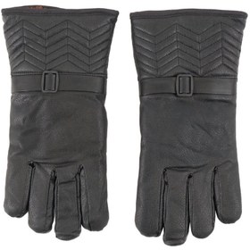 Resim Erkek Deri Eldiven - İçi Peluşlu - Savex - Siyah - 137-F 