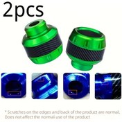 Resim Hightower Yeşil 1 Set 2 Parça Universal Motor Koruma Pedi Motosiklet Çarpışma Önleyici Şok Emici 