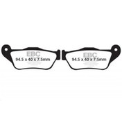 Resim Ebc Sfa430 Sıntered Scooter Dısc Pad Set Black E327 