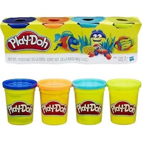 Resim 2 Adet Hasbro B5517 Play-doh 4'lü Oyun Hamuru +2 Yaş Toplam 8 Hamur 