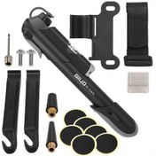 Resim Jeemson Gıyo Mini Bisiklet Pompa Seti 120psı: Otomatik/manuel Valf, Basınç Göstergesi, Tamir Aksesuarları İle Metal-plastik Yapı 