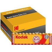 Resim Kodak KAAHZ-8+4 Super Heavy Duty Çinko Karbon Shrink AA Kalem Pil 12 x 10'lu 