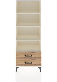 Resim Arges Dolap 4 Raflı 2 Çekmeceli 60x30x163 Aytaşı-çam Aytaşı 