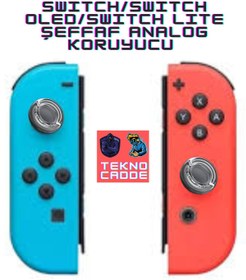 Resim beboncool Nintendo Switch/Switch Lite/Switch OLED JoyCon Uyumlu Analog Koruyucu 
