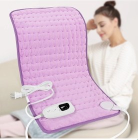 Resim Elmpaly Açık Mor 60x30 Cm Xl Isıtma Pedi 6 Seviye 140 F Hızlı Isıtma Otomatik Kapanma Yıkanabilir Hediye Açık Mor 
