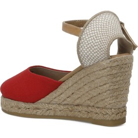 Resim Nine West Epola2 3fx Kırmızı Kadın Dolgu Topuk Sandalet 