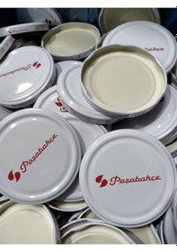 Resim Paşabahçe Konserve Kavanoz Kapağı 50 Adet Metal Beyaz Silikonlu 