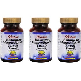 Resim Balen Kalsiyum Magnezyum Çinko 709 Mg 90 Kapsül x 3 Adet 