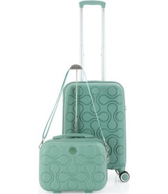 Resim Mçs Polipropilen 2li Valiz Seti Kabin & Makyaj V376 S23sy1000045-set 10426 Su Yeşili 