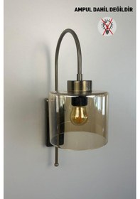 Resim Lille Bal Rengi Cam Aplik Duvar Lambası Modern Otel Cafe Vintage Salon Yatak Odası Merdiven Retro Bal 