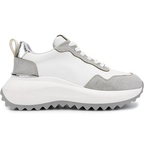 Resim Tamer Tanca Kadın Suni Deri Beyaz/Gri/Lame Sneakers & Spor Ayakkabı 